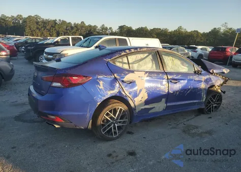 2020 Hyundai Elantra Sport from USA, damaged, VIN KMHD04LB9LU993660